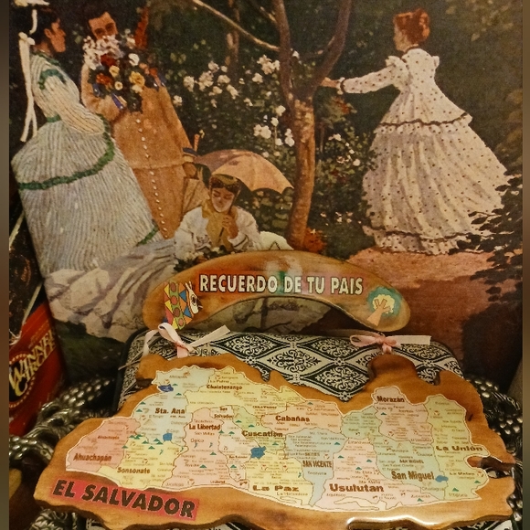 Artesian Wood Wall Map "Recuerdos De El ๐ธ๐ป EL SALVADOR "(Map Memories)๐Gift! - Picture 3 of 8